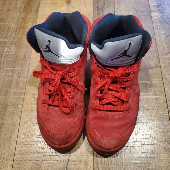 Jordan 5 Retro Red Suedo | Size 8 - Slightly Worn - Picture 3 of 8